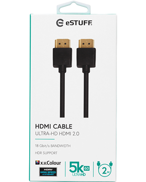 eStuff HDMI 2.0 UHD kabel 2m