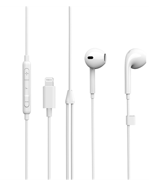 eSTUFF in-ear øretelefon med lightning stik