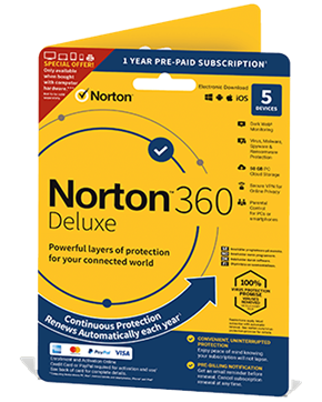 NORTON 360 Deluxe - 5 enheder